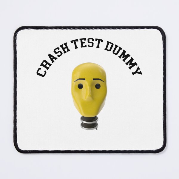 Item preview, Crash Test Dummy Yellow Head with Safety Mark Background designed and sold by activlifewear.