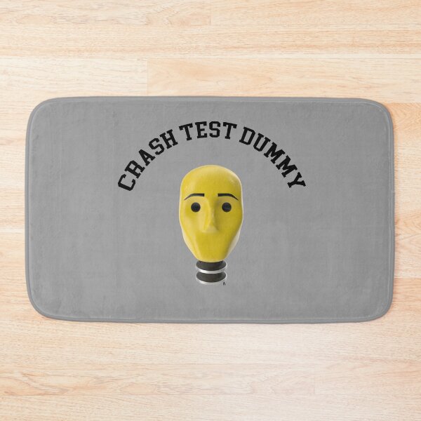 Item preview, Crash Test Dummy Yellow Head with Safety Mark Background designed and sold by activlifewear.