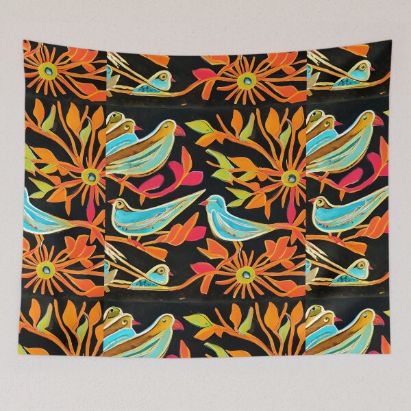 Item preview, Textile Batik Pattern with Floral and Bird Motifs 2 designed and sold by marunoens01.