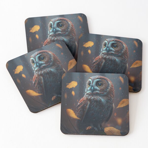 Item preview, Owl In The Autumn Forest By Rain designed and sold by MindsArtDesign.