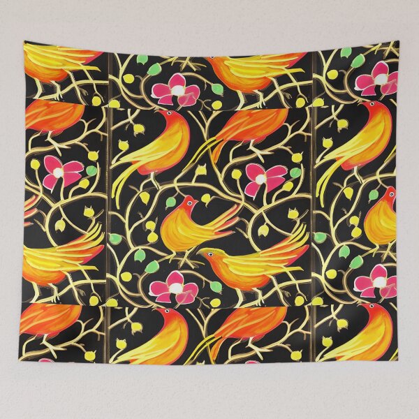 Item preview, Textile Batik Pattern with Floral and Bird Motifs 3 designed and sold by marunoens01.