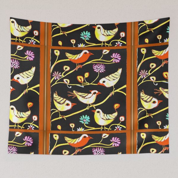 Item preview, Textile Batik Pattern with Floral and Bird Motifs 4 designed and sold by marunoens01.