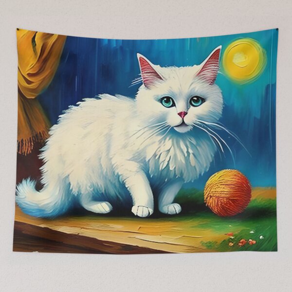 Item preview, Cat Playing With a Ball of String designed and sold by AnimPet.
