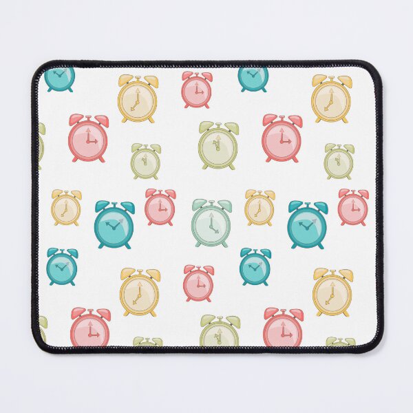 Item preview, Copy of colored retro clock alarm clocks on white background designed and sold by YuYuKoroleva.