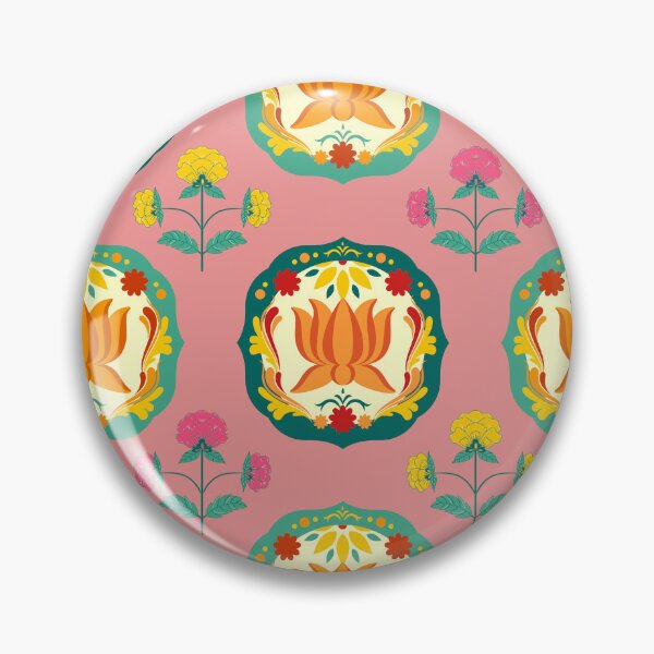 Item preview, indian lotus flower pattern designed and sold by KomalArteShop.