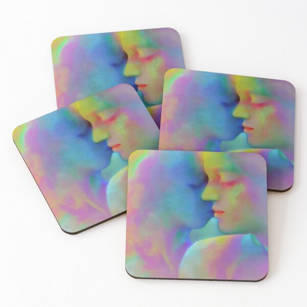 Item preview, Two lovers in a pastel dreamy world designed and sold by ElLocoMus.