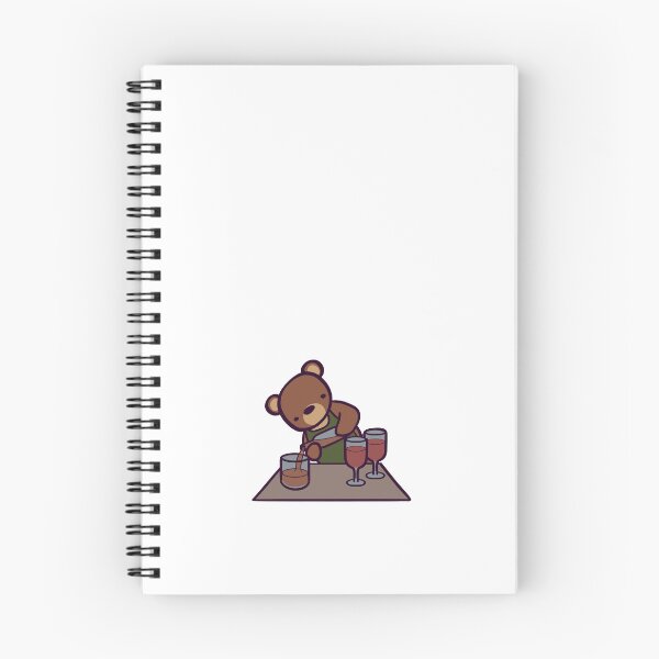 Item preview, Brown Beartender - A Cute Grizzly Bear Bartender designed and sold by ThumboArtBumbo.