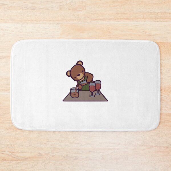 Item preview, Brown Beartender - A Cute Grizzly Bear Bartender designed and sold by ThumboArtBumbo.