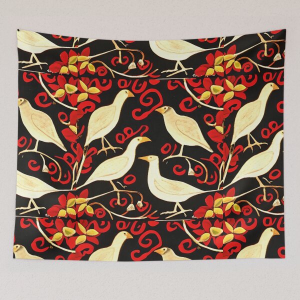 Item preview, Textile Batik Pattern with Floral and Bird Motifs 7 designed and sold by marunoens01.