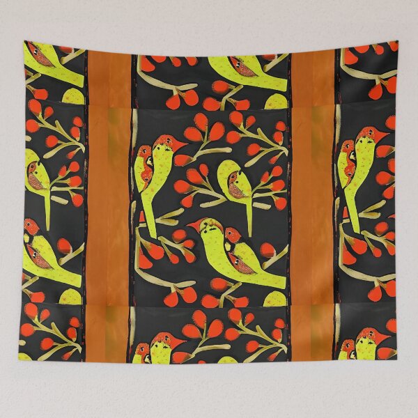 Item preview, Textile Batik Pattern with Floral and Bird Motifs 8 designed and sold by marunoens01.