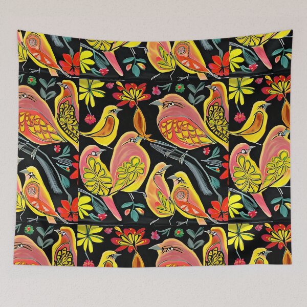 Item preview, Textile Batik Pattern with Floral and Bird Motifs 9 designed and sold by marunoens01.