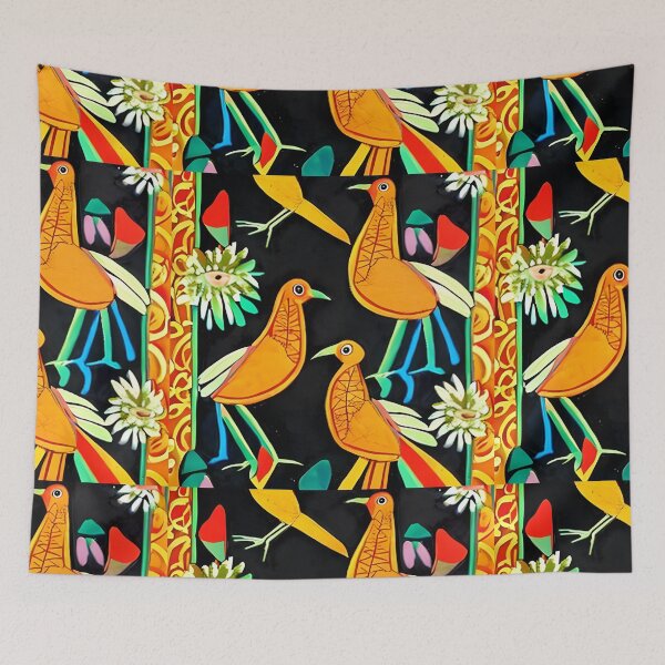 Item preview, Textile Batik Pattern with Floral and Bird Motifs 10 designed and sold by marunoens01.
