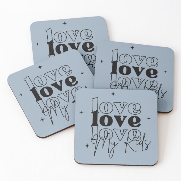 Item preview, Love, Love, Love My Kids | Show Your Parental Love with this Heartwarming Design! (Black) designed and sold by Strad Digital ART.