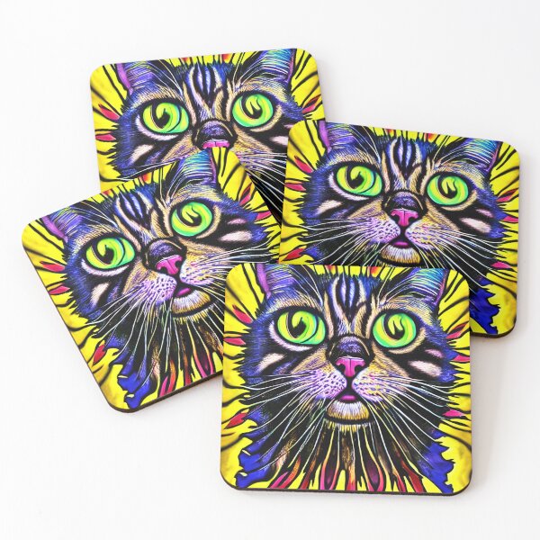 Item preview, Colorful Trippy Cat designed and sold by NickoGibson.