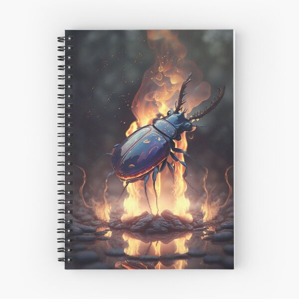 Item preview, Stag beetle in the fire designed and sold by WallArtExclusiv.