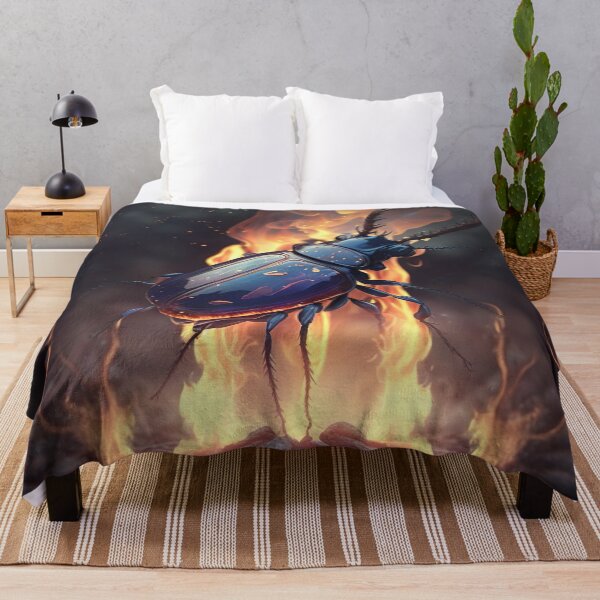 Item preview, Stag beetle in the fire designed and sold by WallArtExclusiv.