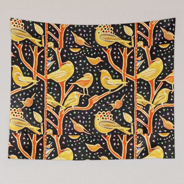Item preview, Textile Batik Pattern with Floral and Bird Motifs 12 designed and sold by marunoens01.