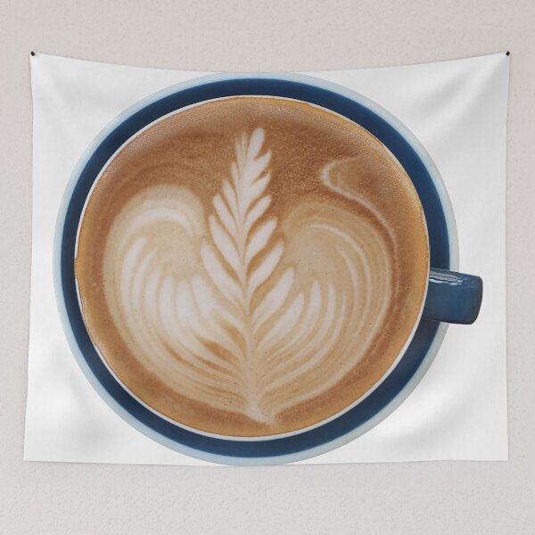 Item preview, View of a mug of latte art coffe designed and sold by Gile-Shop.