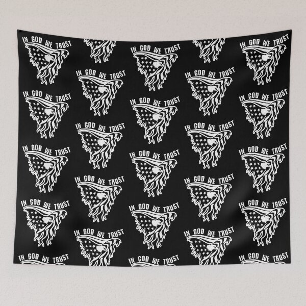 Item preview, American Flag Bald Eagle - In God Trust designed and sold by LordAudes.