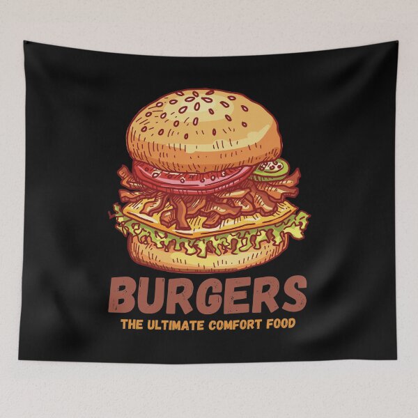 Item preview, Burgers - The ultimate comfort food - Burgerlicious Adventures designed and sold by WBP Mart.