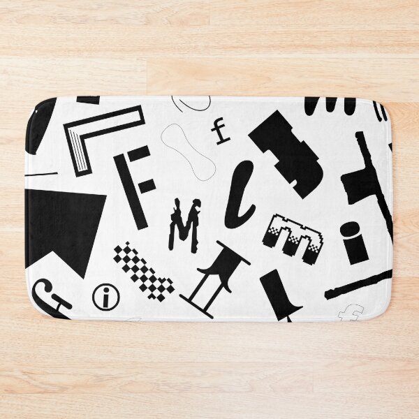Item preview, Film Typography Art Pattern designed and sold by laurenislorem.