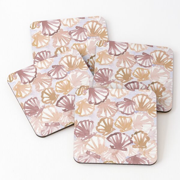 Item preview, Blush Pink Seashell Pattern designed and sold by Kristen Laczi.