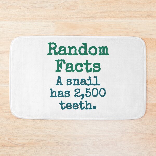 Item preview, A Snail Has 2500 Teeth - Trivia Fact designed and sold by CrankyOldDude.