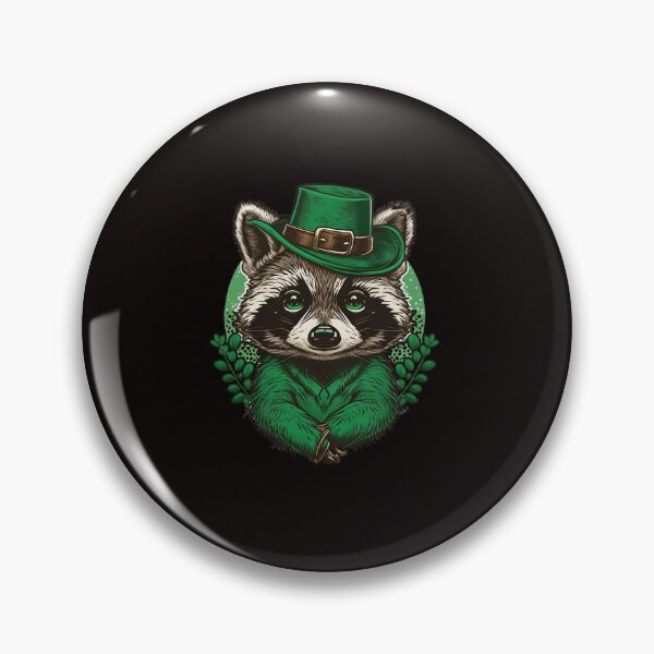 Item preview, Raccoon St Patrick's Day Shamrock Hat designed and sold by Cheeeeky.