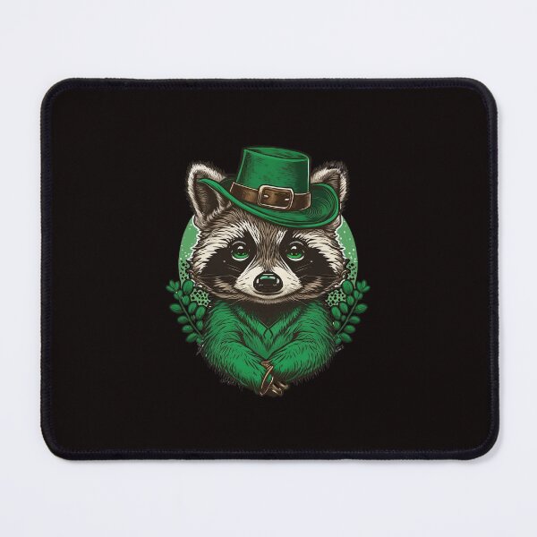 Item preview, Raccoon St Patrick's Day Shamrock Hat designed and sold by Cheeeeky.