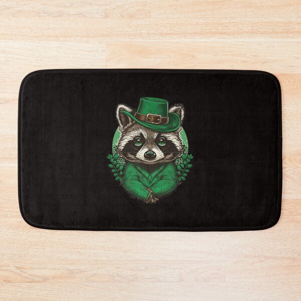 Item preview, Raccoon St Patrick's Day Shamrock Hat designed and sold by Cheeeeky.