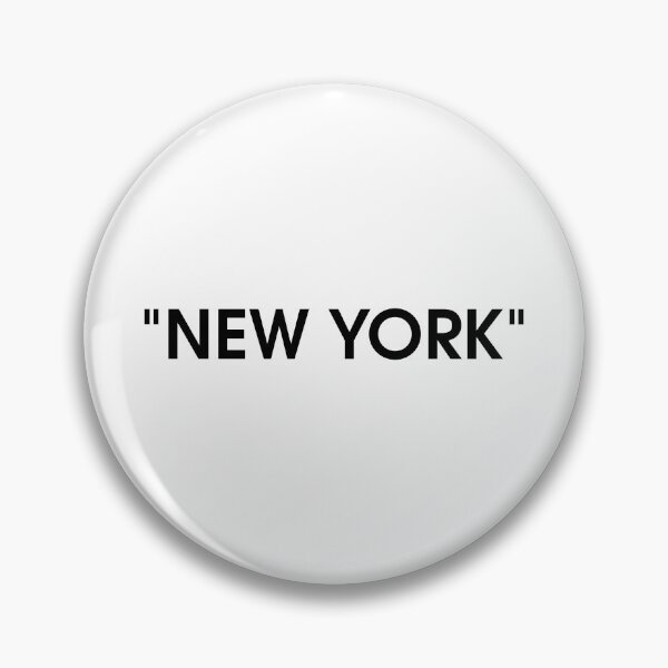 Item preview, "NEW YORK" Quotation Marks Luxury Style designed and sold by FrescoDesign.