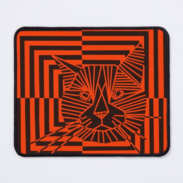 Item preview, Orange Copy of Op Art Cat designed and sold by bramblewood56.