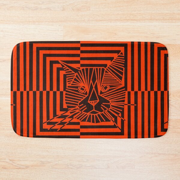 Item preview, Orange Copy of Op Art Cat designed and sold by bramblewood56.