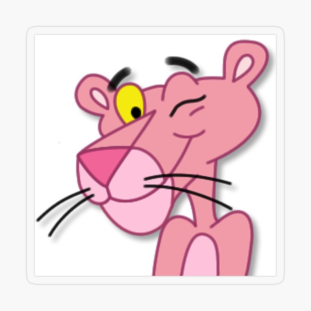 Pink Panther Retro / Aesthetic Sticker for Sale by fathinm