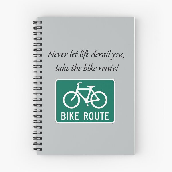 Item preview, Bicycling: Never let life derail you, take the bike route. designed and sold by SomeGuyLou.