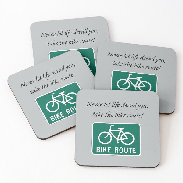 Item preview, Bicycling: Never let life derail you, take the bike route. designed and sold by SomeGuyLou.