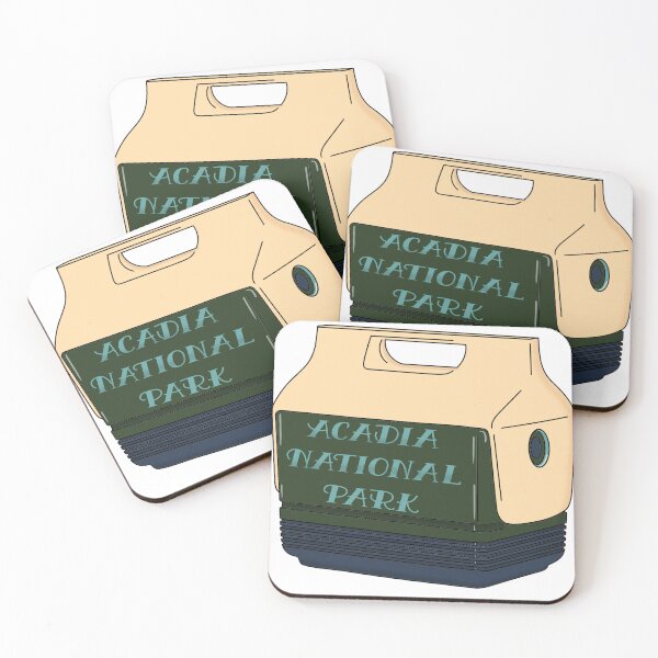 Item preview, Acadia National Park Retro Cooler designed and sold by Heather Clauson.