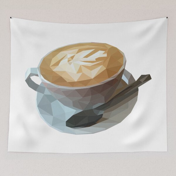 Item preview, CUP OF HOT COFFEE - The Only Element I Need Low Polly designed and sold by Gile-Shop.