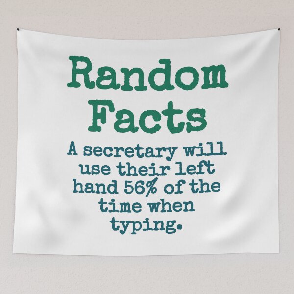 Item preview, A Secretary Will Use Their Left Hand - Trivia Fact designed and sold by CrankyOldDude.