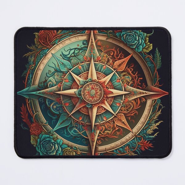 Item preview, compass Rose designed and sold by OdiseoMandalas.