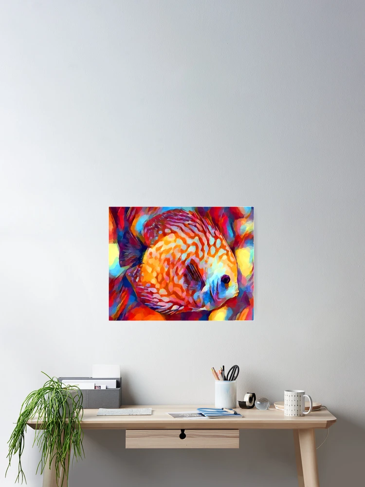 Thumbnail 2 of 3, Poster, Discus Fish designed and sold by ChrisButler.