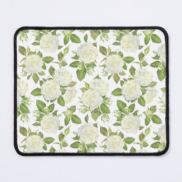 Item preview, Pattern of white roses. Watercolor botanical illustration. designed and sold by Trilisti.