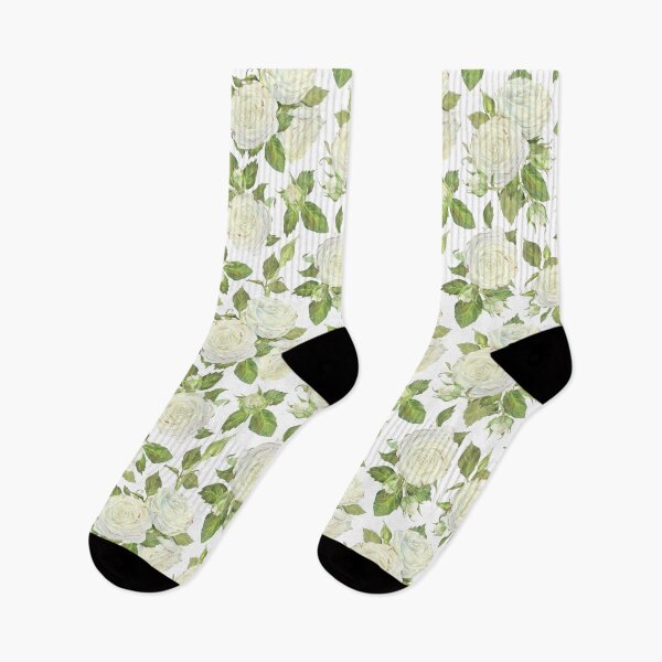 Item preview, Pattern of white roses. Watercolor botanical illustration. designed and sold by Trilisti.
