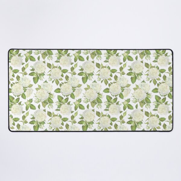Item preview, Pattern of white roses. Watercolor botanical illustration. designed and sold by Trilisti.