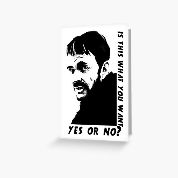 Lorne Malvo question Greeting Card