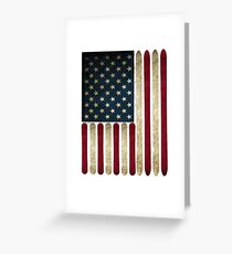 USA sleigh Greeting Card