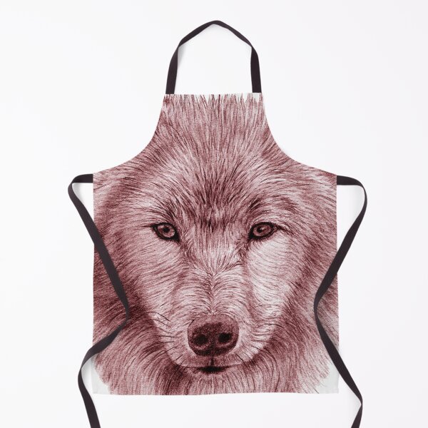 Item preview, Wolf portrait - brown-red colorized version designed and sold by SylvieG18.