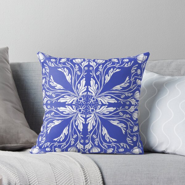 Item preview, Buttercups Tile White and Periwinkle designed and sold by MoonrockCoven.
