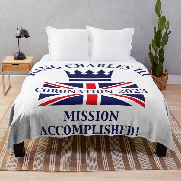 Item preview, King Charles 3rd / Mission Accomplished (Navy) designed and sold by MrFaulbaum.