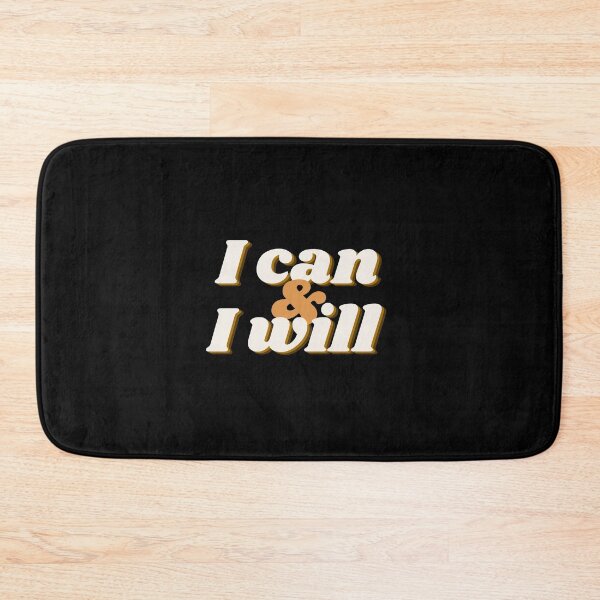 Item preview, I can and I will Triathlon White on Black designed and sold by Triathlongram.